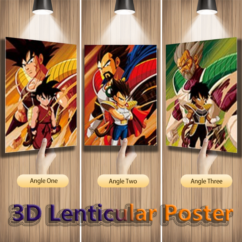 3D Printing Wall - Anime Dragon Ball 3D Lenticular Posters