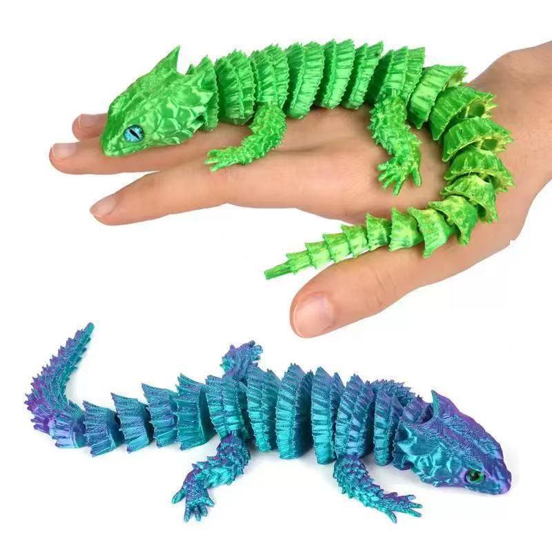 3D Printing Ultem - 3D Printed Conjoined Lizard Cartoon Statue