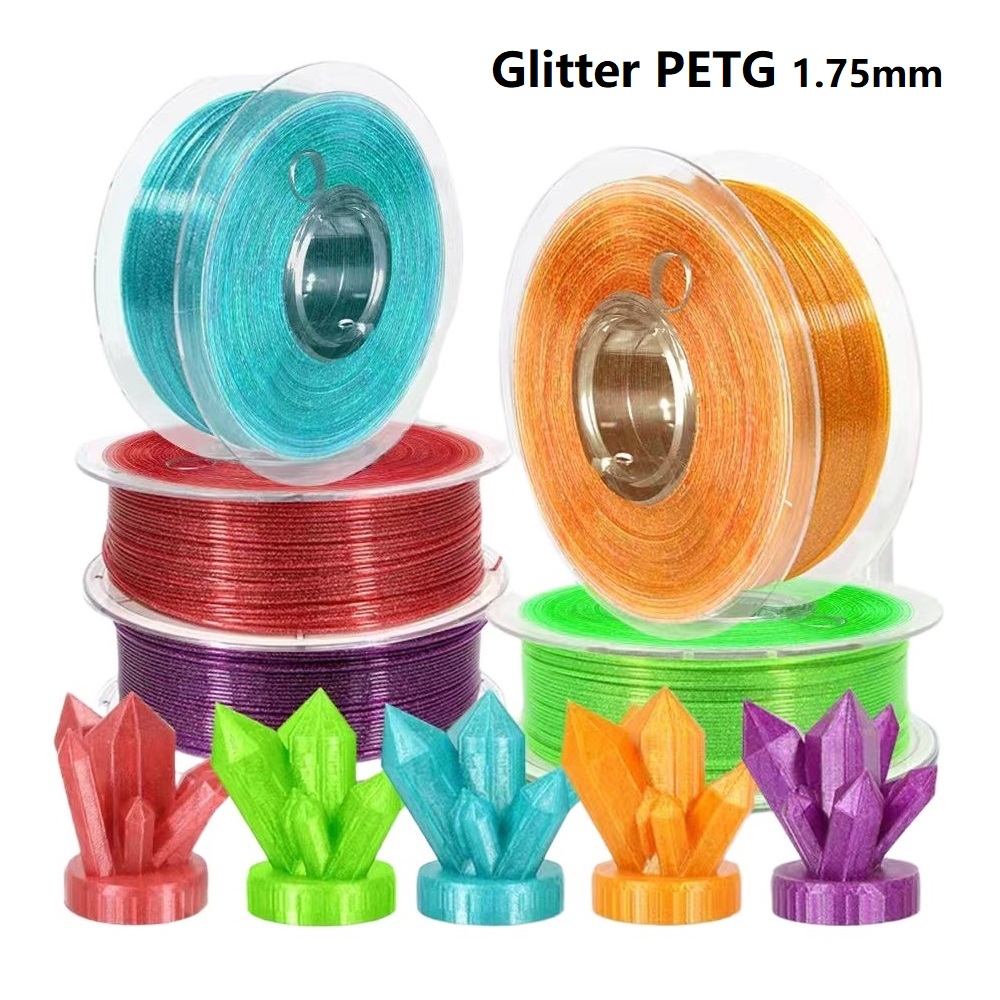3D Printing Gold - Glitter PETG Filament 1.75mm 1kg 500g