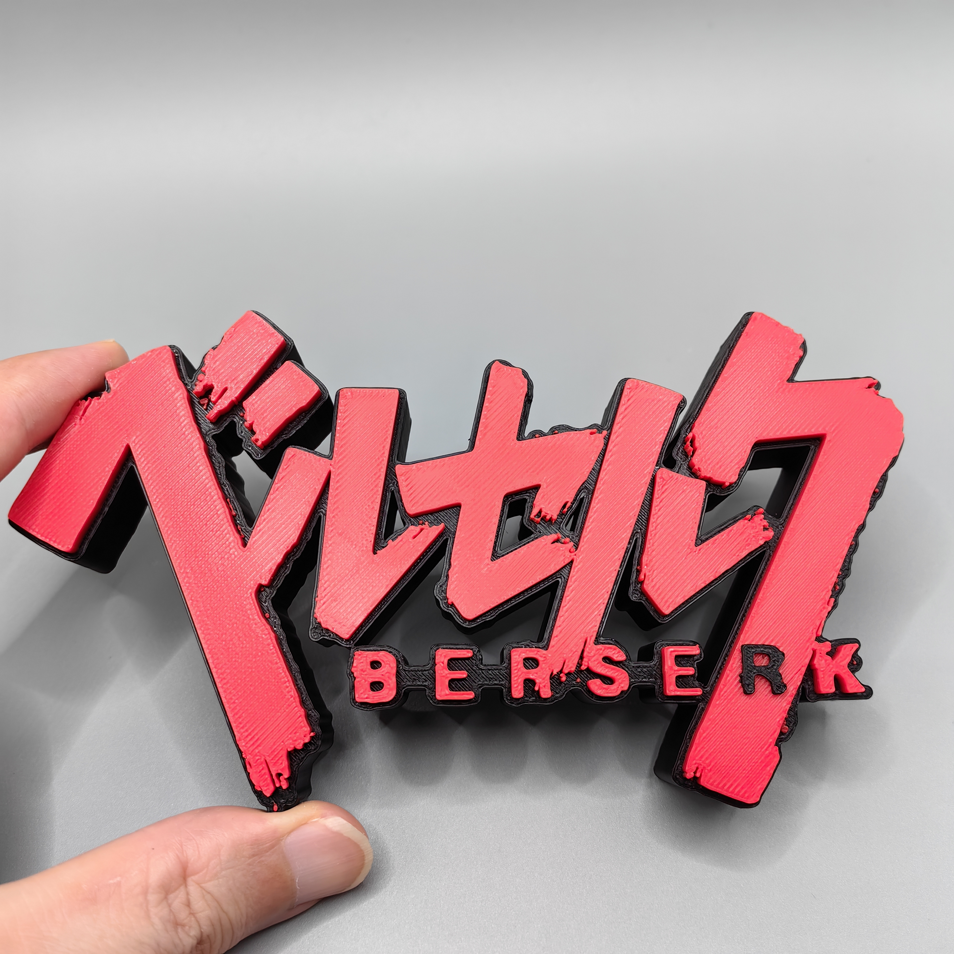 3D Printing One Piece - Anime Berserk 3d Printing Three-Dimensional Font