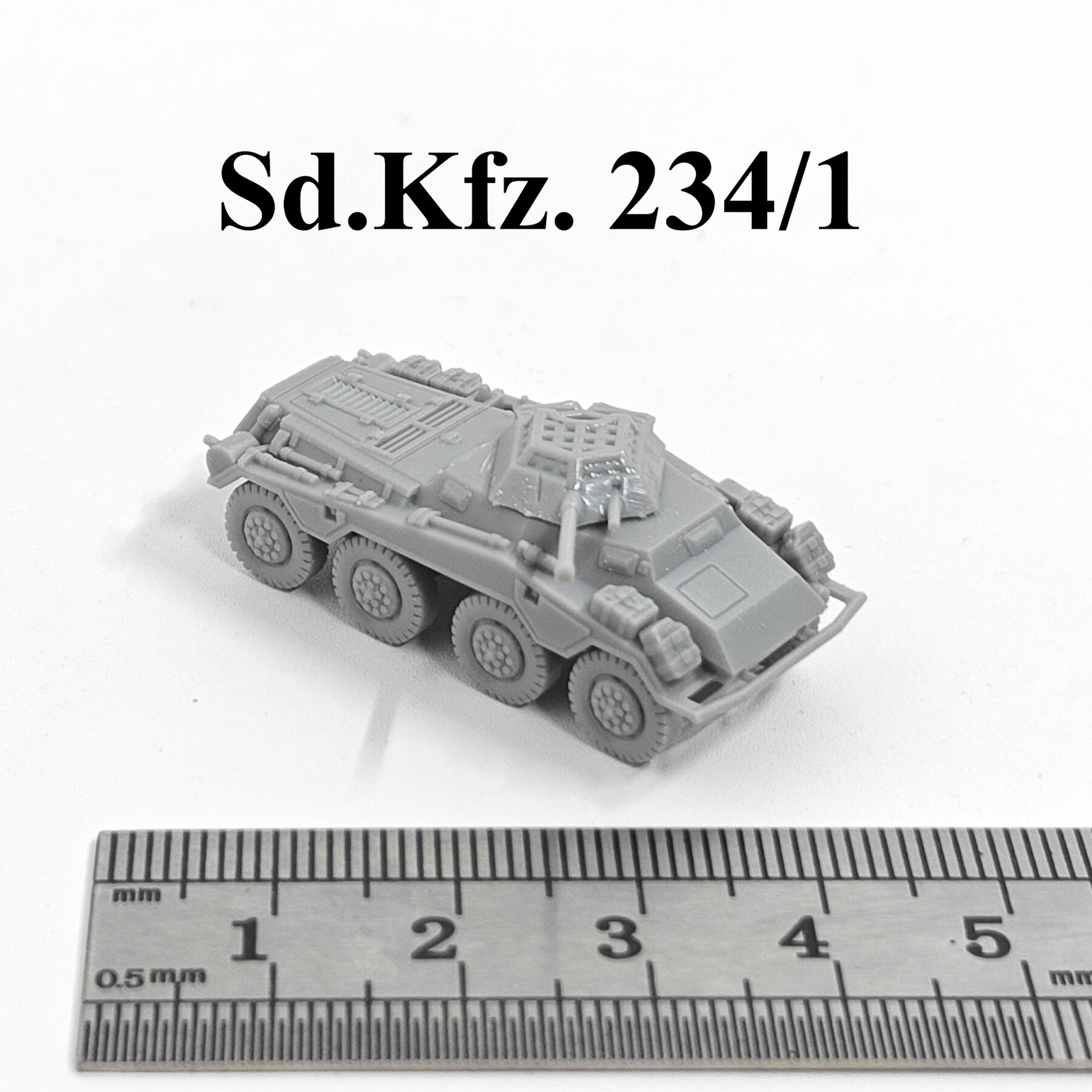 3D Printing Ultem - WWII German Sd.Kfz. 234/1 ARV,3D Printed,1/144