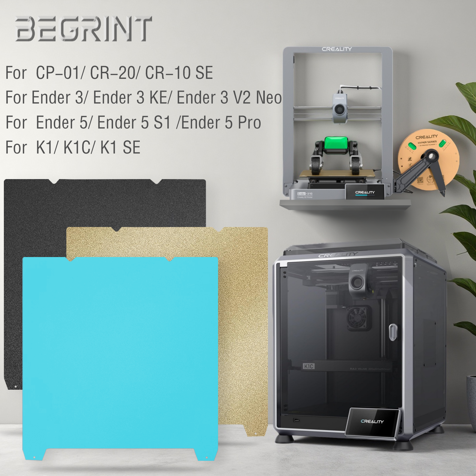 Pei Sheet - For Creality K1 K1C Build Plate