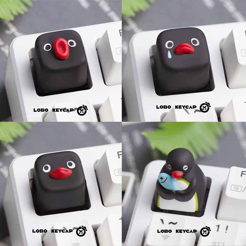 3D Printing Keyboard - Cute Pingu Anime Series Penguin Personalized