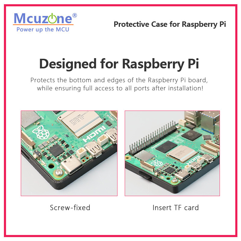 Protective Case for Raspberry  - Raspberry Pi 3D Print reseña y precio
