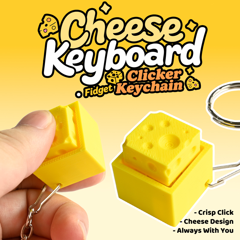 3D Printed Cheesy Key Fidget C - 3D Printing Keyboard reseña y precio