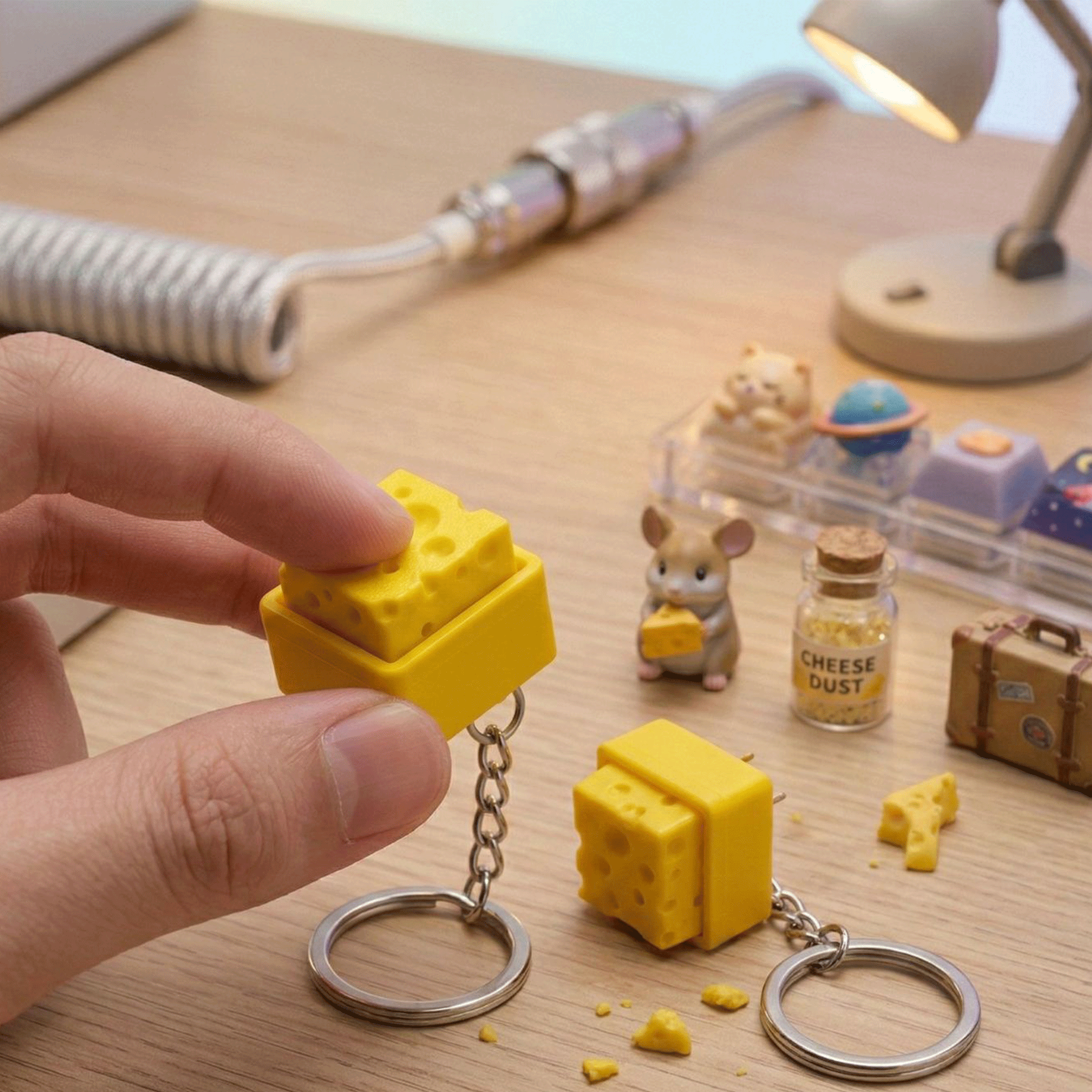 3D Printed Cheesy Key Fidget C - 3D Printing Keyboard reseña y precio