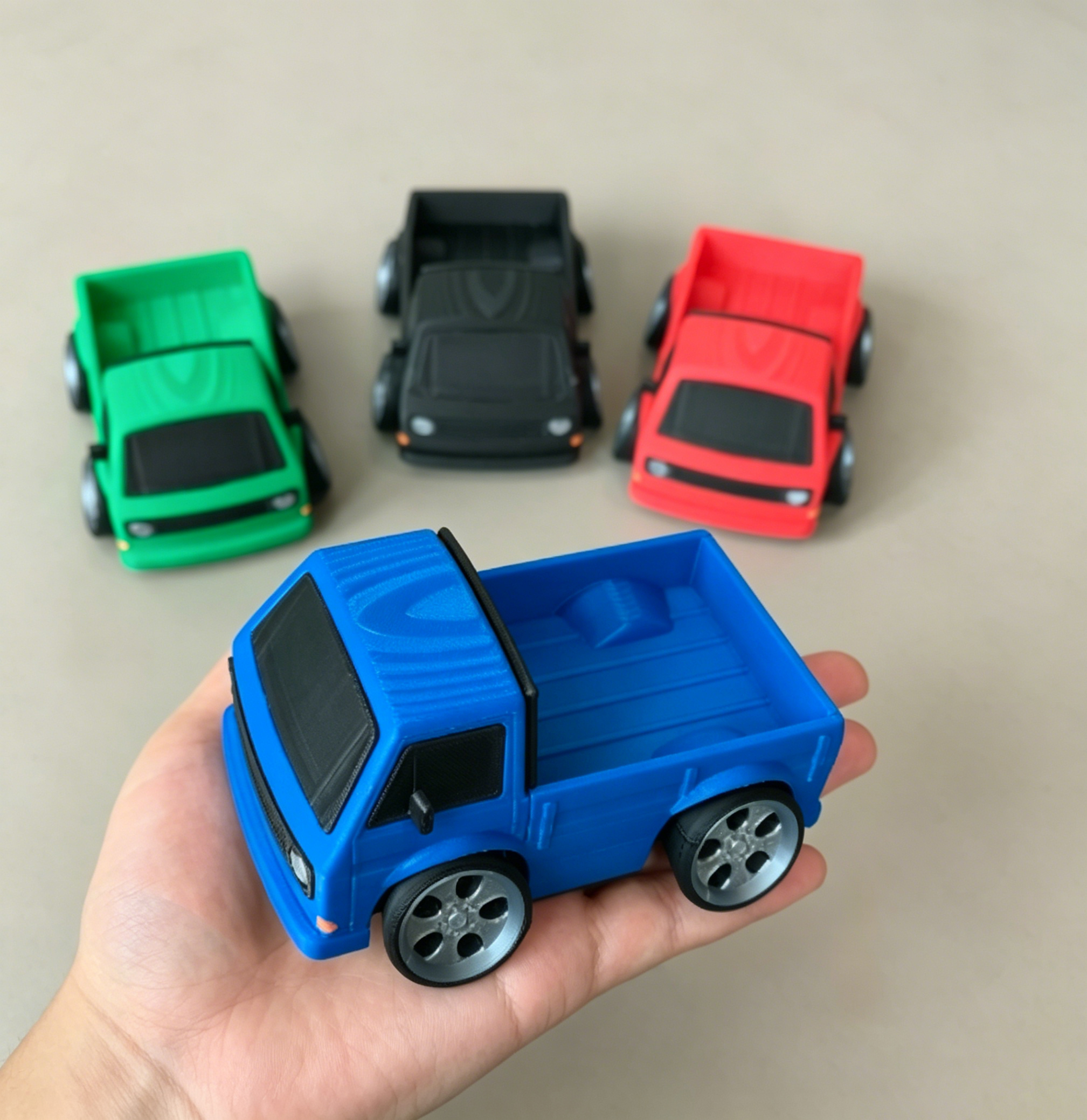 Retro T3 Pickup Truck 3D Print - 3D Printing Diecast Cars reseña y precio