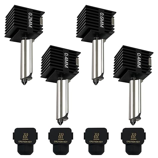 4 Pack A1 Mini/A1 Hotend Print - Nozzle 0.4Mm Hardened reseña y precio