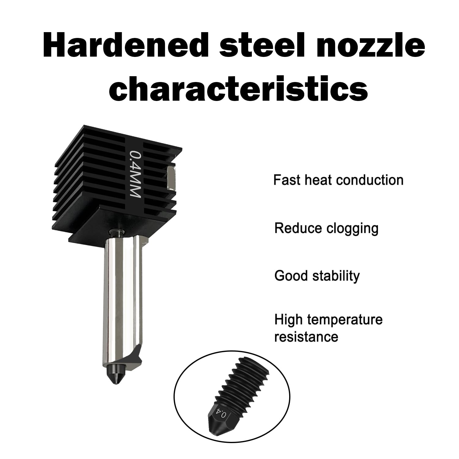 4 Pack A1 Mini/A1 Hotend Print - Nozzle 0.4Mm Hardened reseña y precio