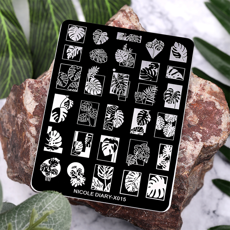 NICOLE DIARY Leaves Flower Nai - 3D Printing Template reseña y precio