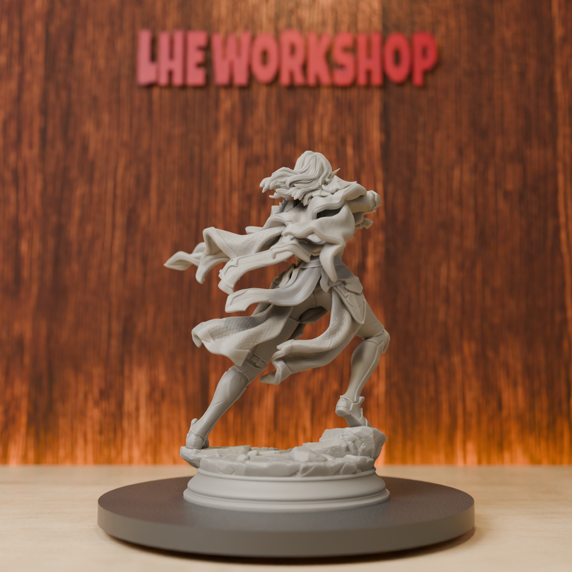 Female Elf Eldritch Knight Min - 3D Printing Ultem reseña y precio