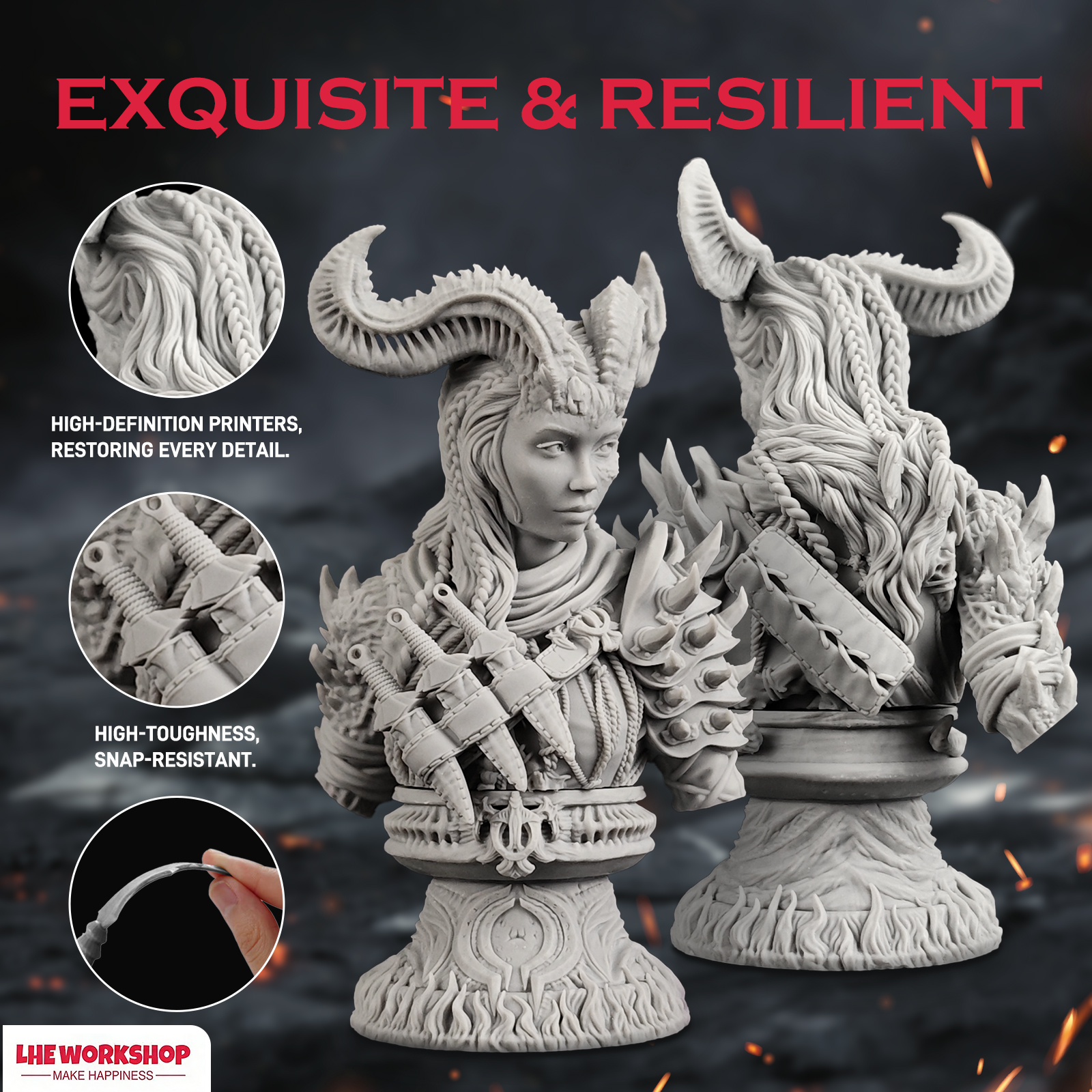 Female Elf Eldritch Knight Min - 3D Printing Ultem reseña y precio