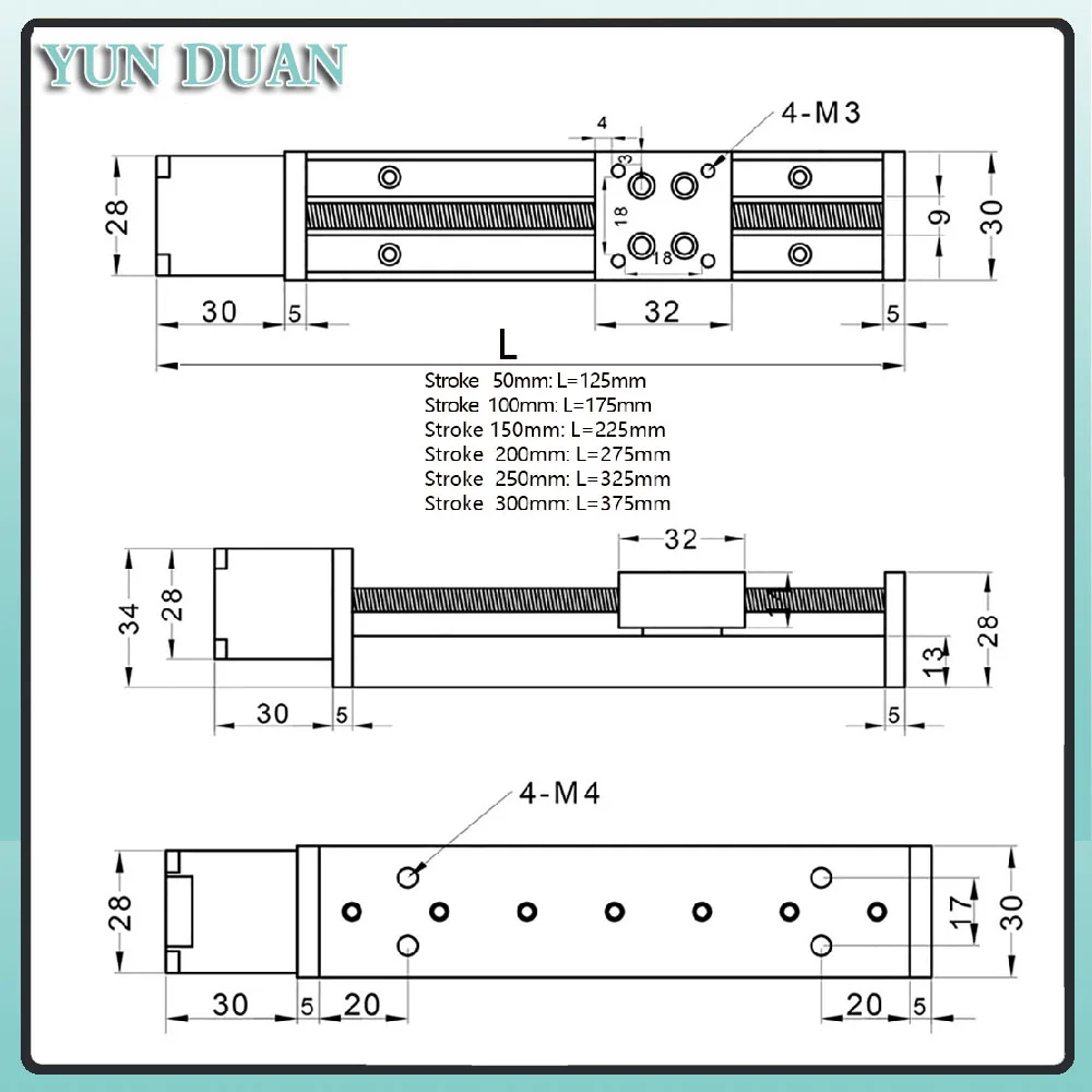 T-type Sliding Table Rail Line - Linear Guide Rail reseña y precio