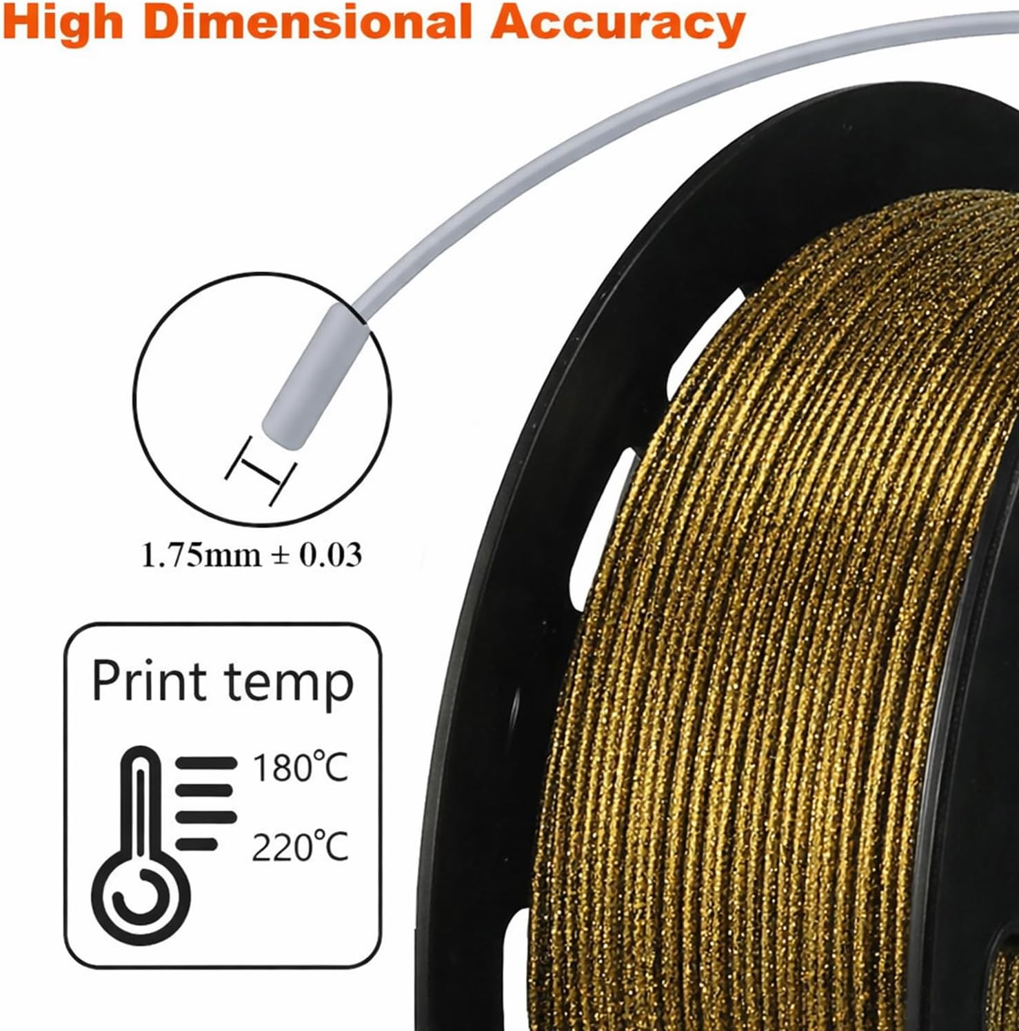 3D Printer Filament Galaxy Gli - 3D Printing Gold reseña y precio