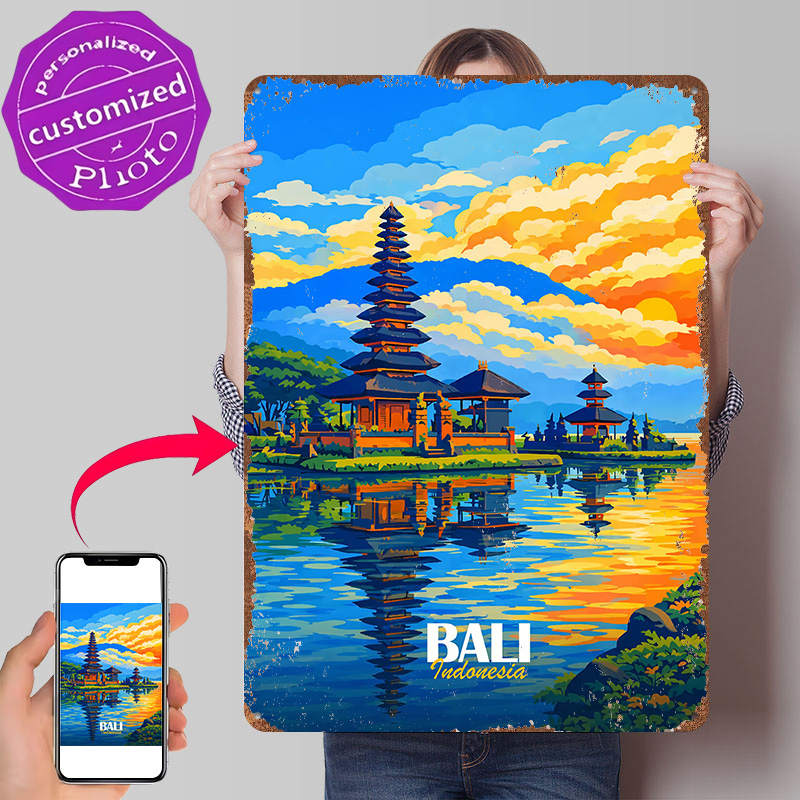 Bali Ulun Danu Temple At Sunse - 3D Printing Bali reseña y precio