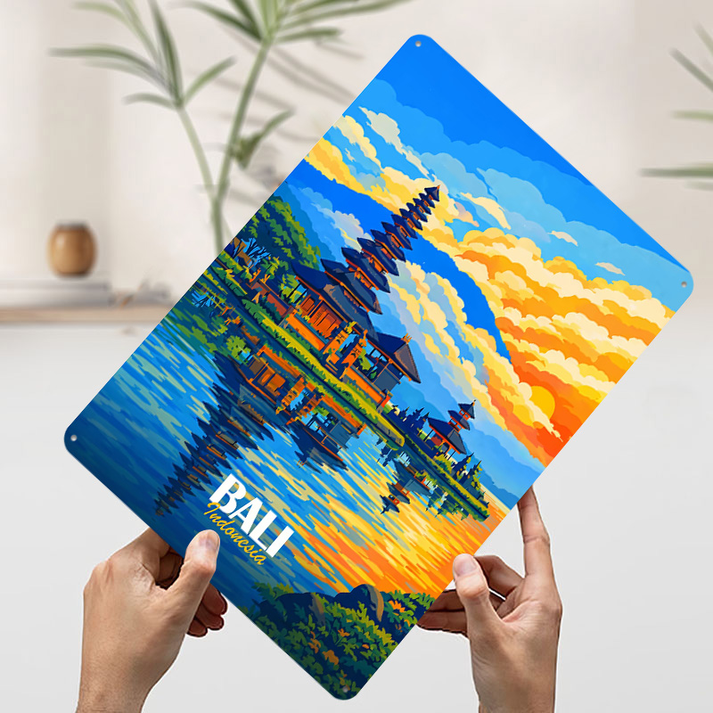 Bali Ulun Danu Temple At Sunse - 3D Printing Bali reseña y precio