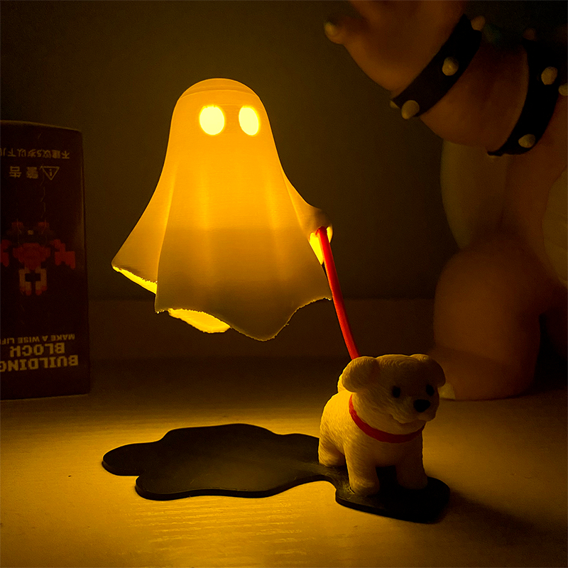 3D Printed Cute Ghost With Dog - 3D Printing Ghosting reseña y precio