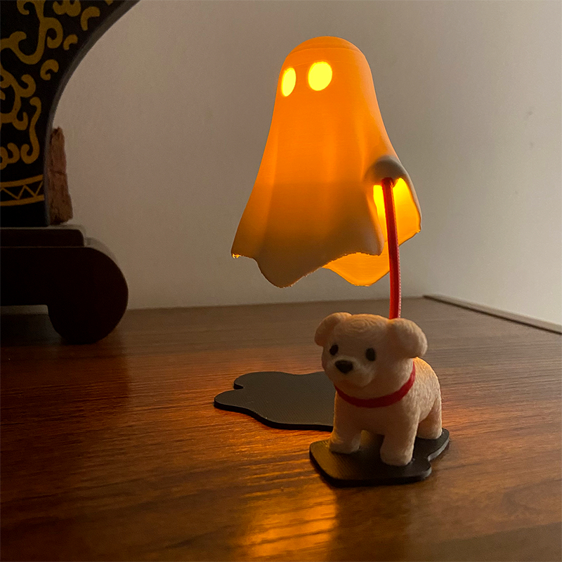3D Printed Cute Ghost With Dog - 3D Printing Ghosting reseña y precio