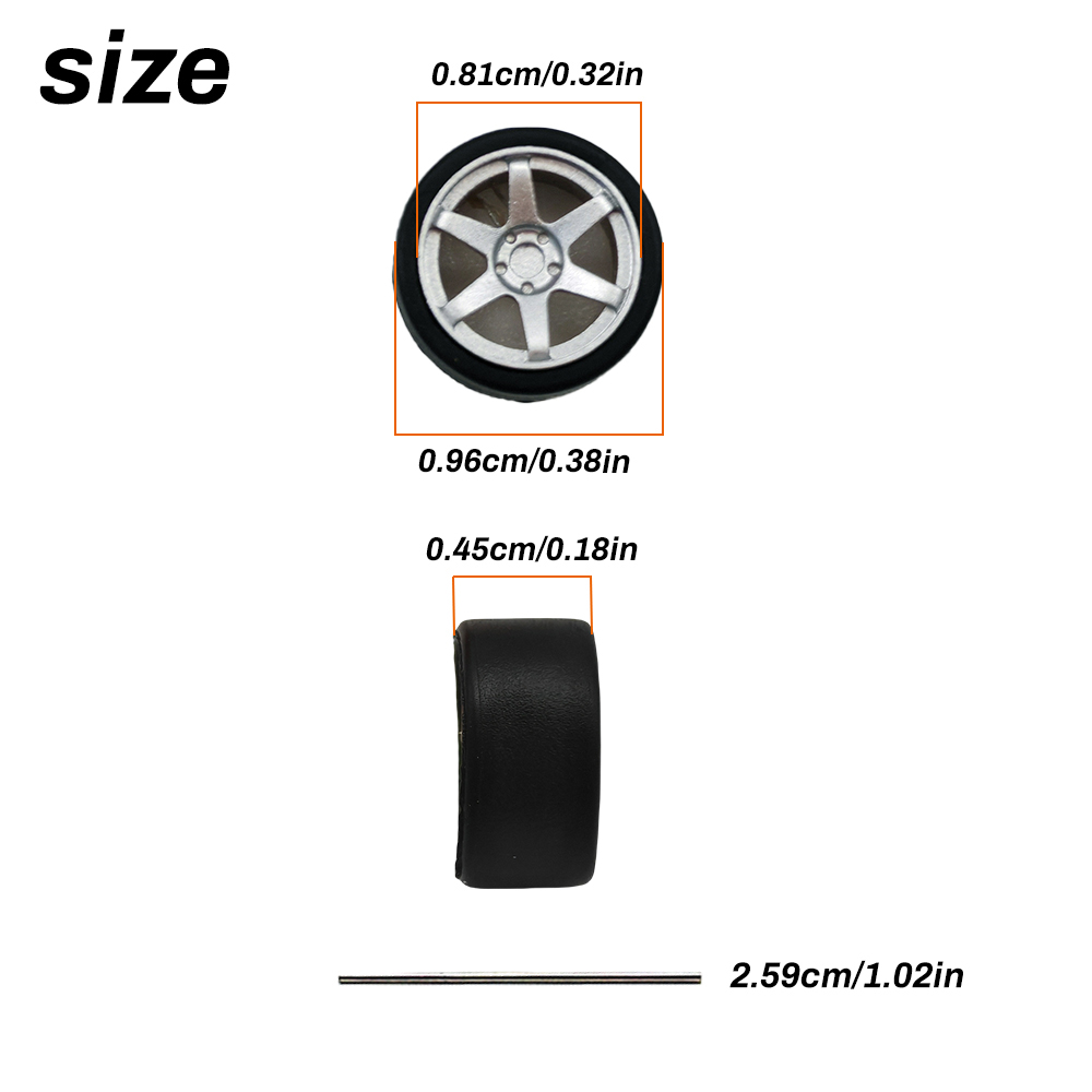 1:64 Scale Model Car Wheels Ri - 3D Printing Diecast Cars reseña y precio