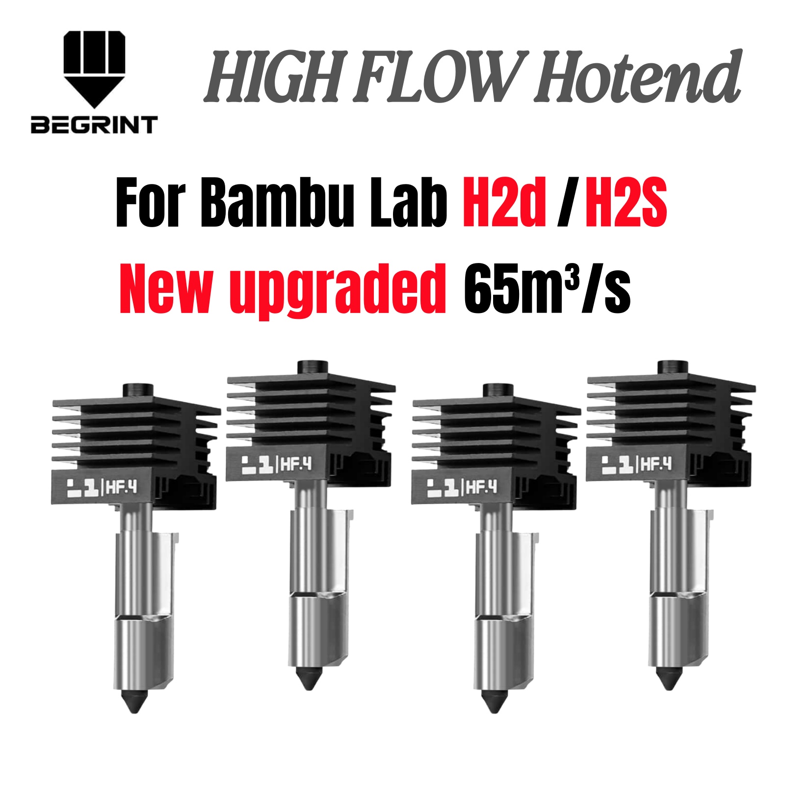 For Bambu Lab H2S H2D High flo - Nozzle 0.4Mm Hardened reseña y precio