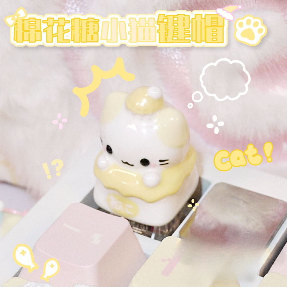 Kawaii Cat HelloKittys Keycaps - 3D Printing Keyboard reseña y precio