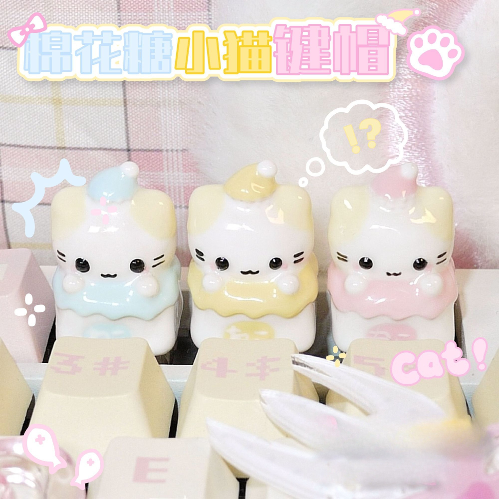 Kawaii Cat HelloKittys Keycaps - 3D Printing Keyboard reseña y precio