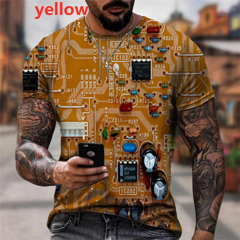 Funny CPU Processor Circuit Di - 3D Printing Diagram reseña y precio