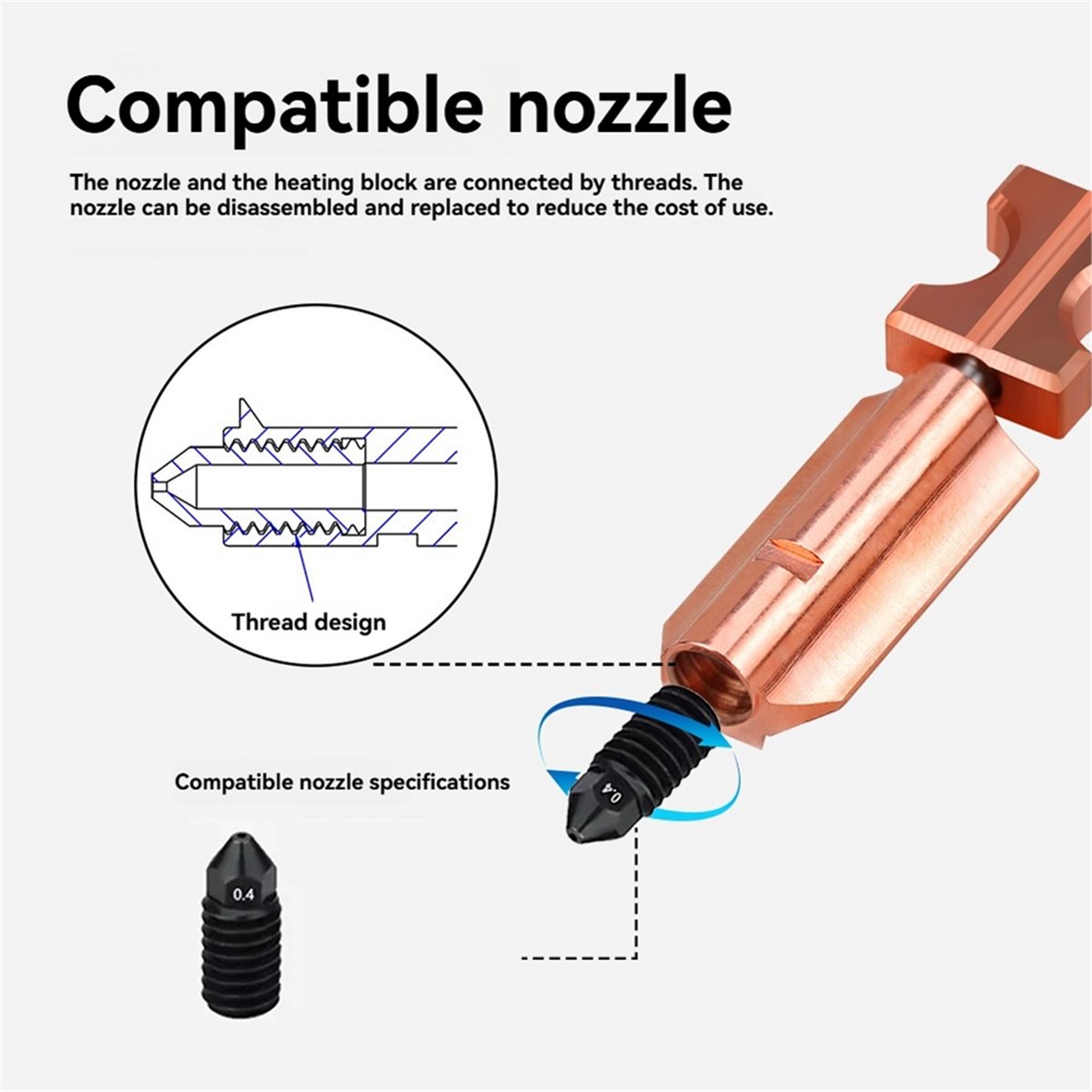618 Mega Sale For Flashforge A - Nozzle 0.4Mm Hardened reseña y precio