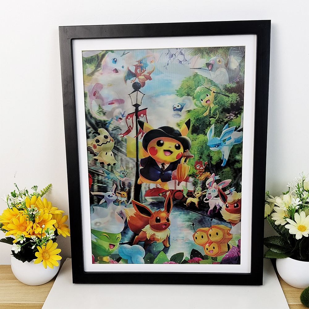 Anime Pokemon 3D Lenticular Po - 3D Printing Wall reseña y precio