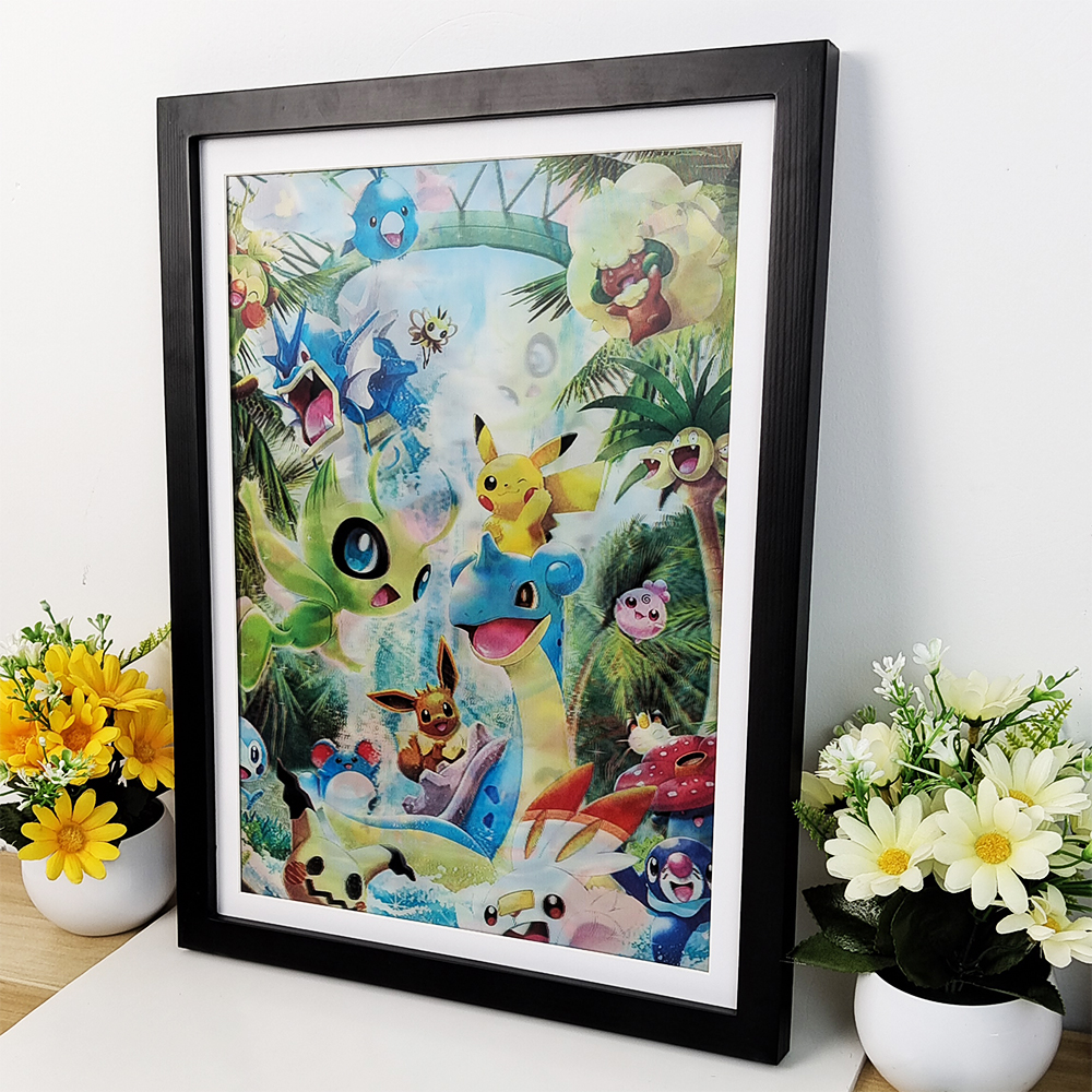 Anime Pokemon 3D Lenticular Po - 3D Printing Wall reseña y precio