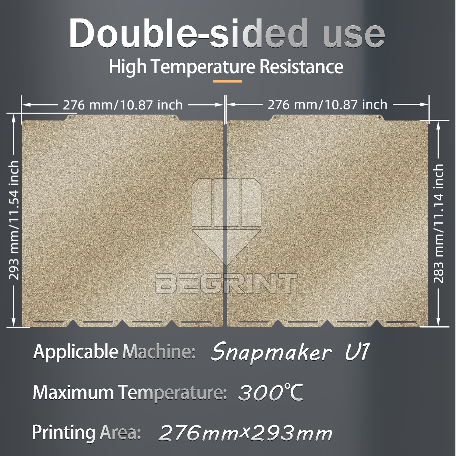 270x270mm Textured PEI Spring  - Pei Sheet reseña y precio