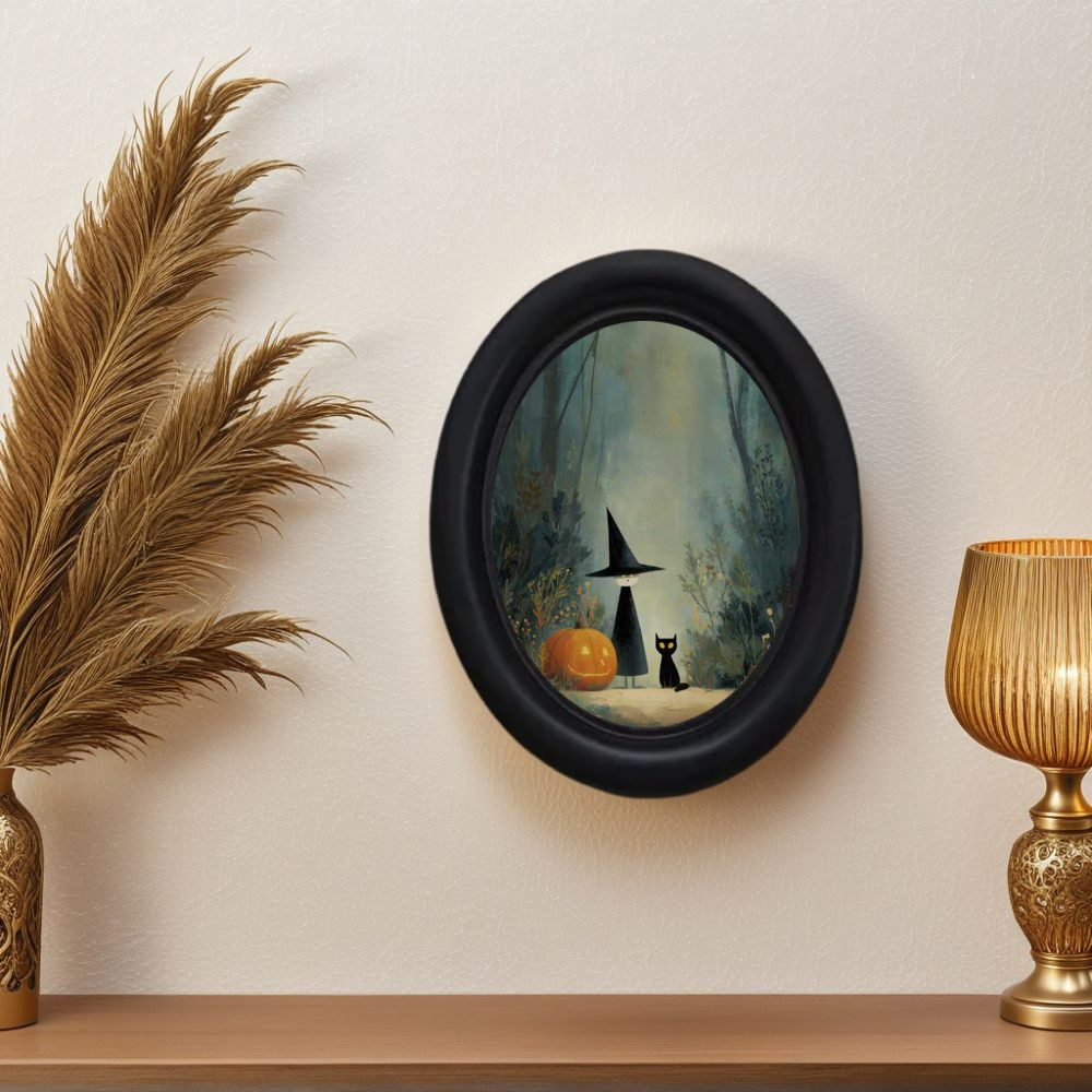 A 3D Vintage Halloween Witch a - 3D Printing Wall reseña y precio