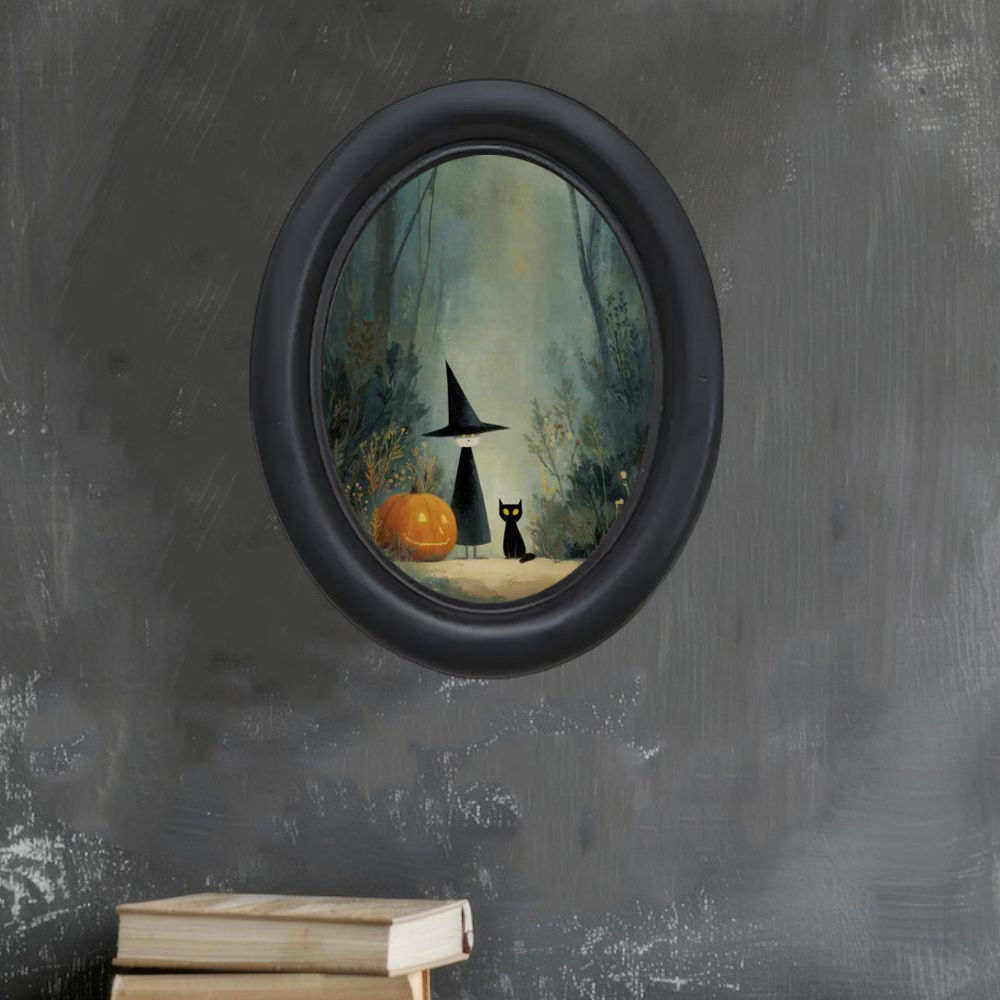 A 3D Vintage Halloween Witch a - 3D Printing Wall reseña y precio