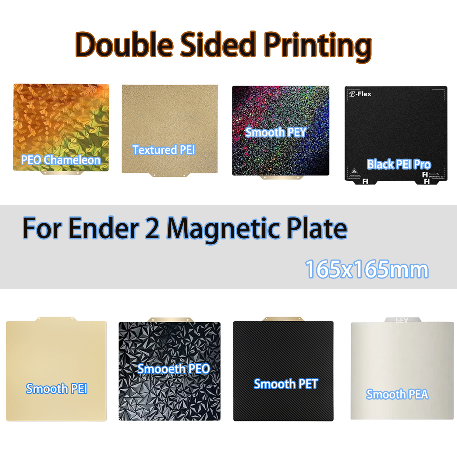 Ender-2 Pro 165x165mm PEI Shee - Pei Sheet reseña y precio