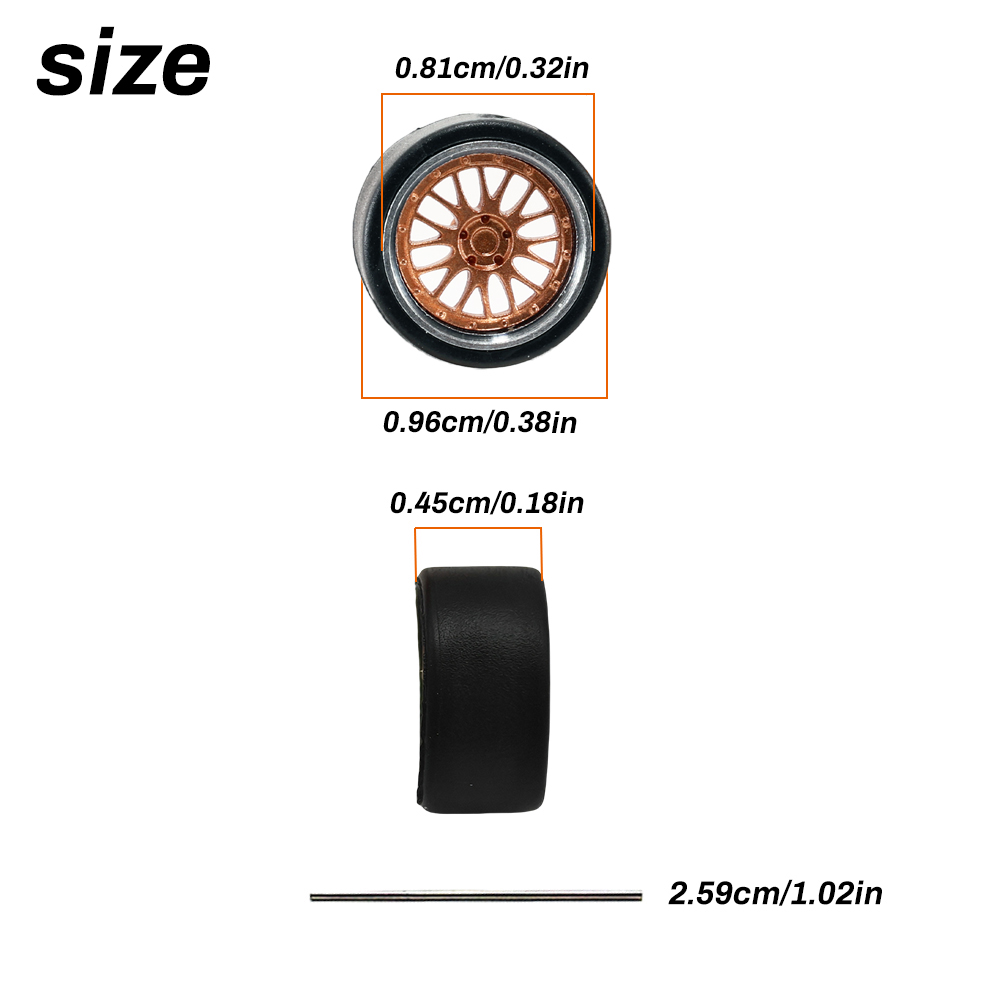 1:64 Scale Model Car Wheels Ri - 3D Printing Diecast Cars reseña y precio