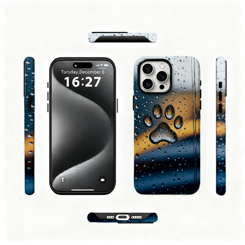 2 in 1 Paw Print Phone Case Fo - 3D Printing Quote reseña y precio