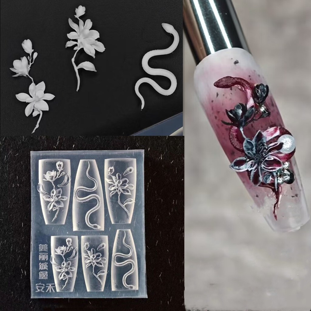1pc Magnolia Flower Snake Rose - 3D Printing Template reseña y precio
