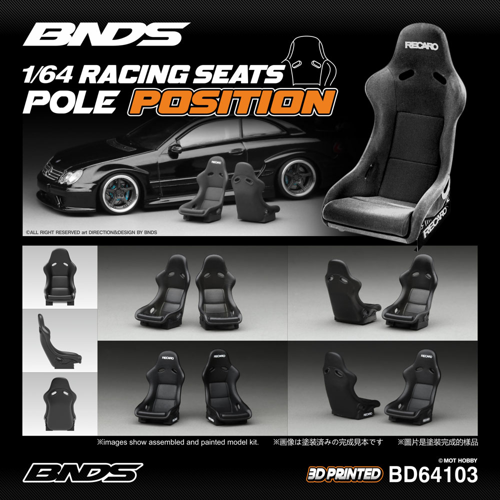 BNDS 1/64 Unpainted Racing Sea - 3D Printing Diecast Cars reseña y precio