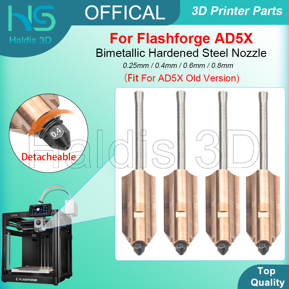 Bimetallic Nozzle For Flashfor - Nozzle 0.4Mm Hardened reseña y precio