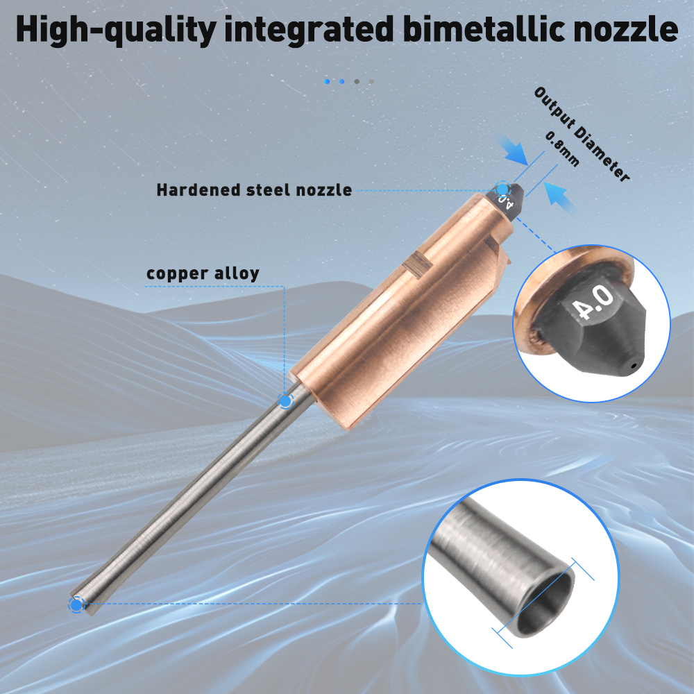 Bimetallic Nozzle For Flashfor - Nozzle 0.4Mm Hardened reseña y precio