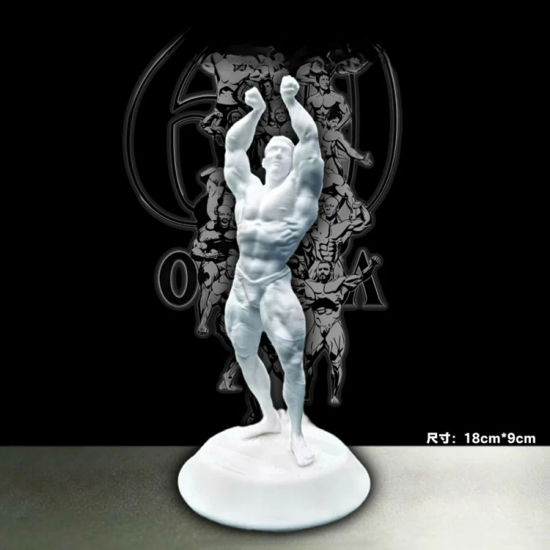 Hardcore muscular male competi - 3D Printing Gold reseña y precio
