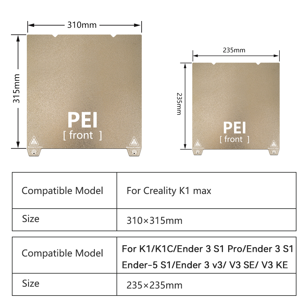 K1 Max Build Plate For Crealit - Pei Sheet reseña y precio