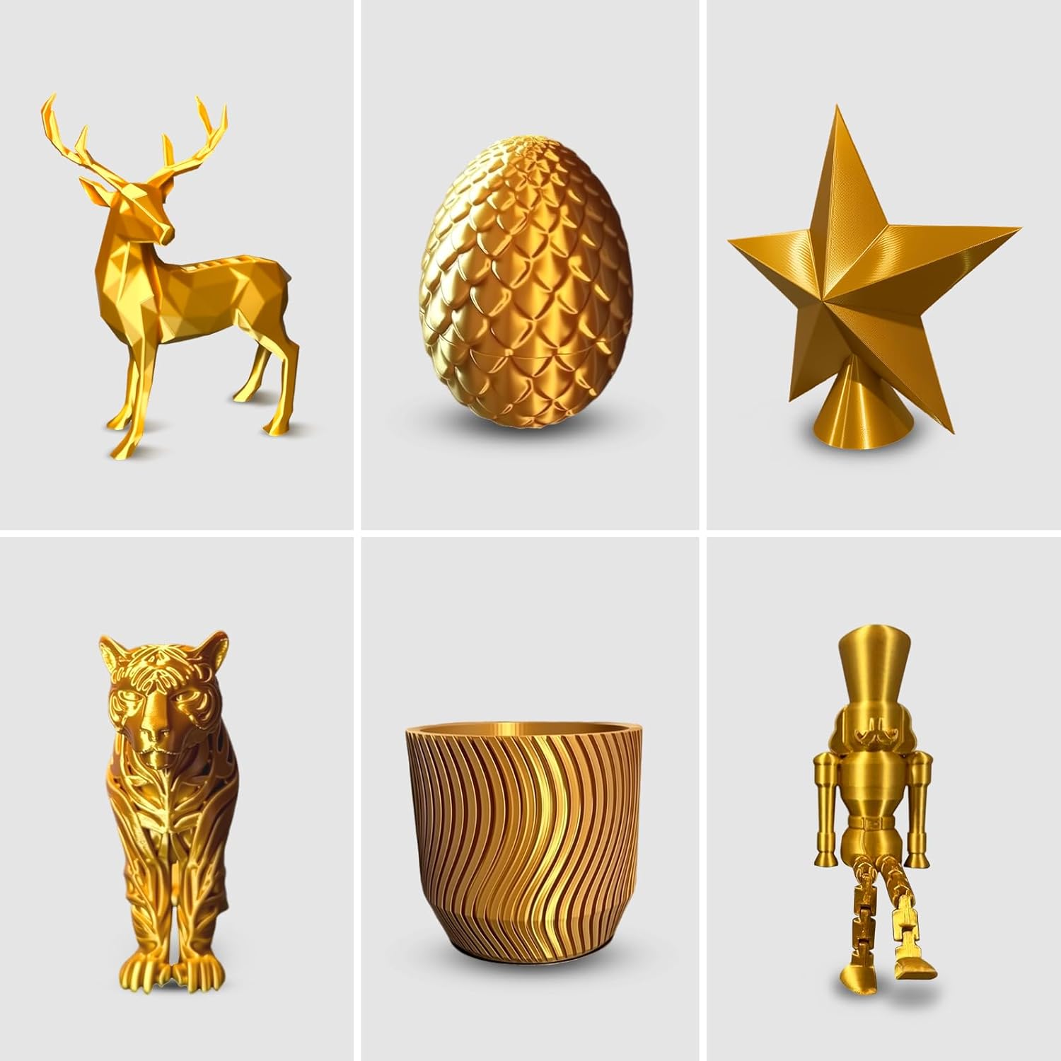 Silk PLA Filament 1.75 mm 3D P - 3D Printing Gold reseña y precio