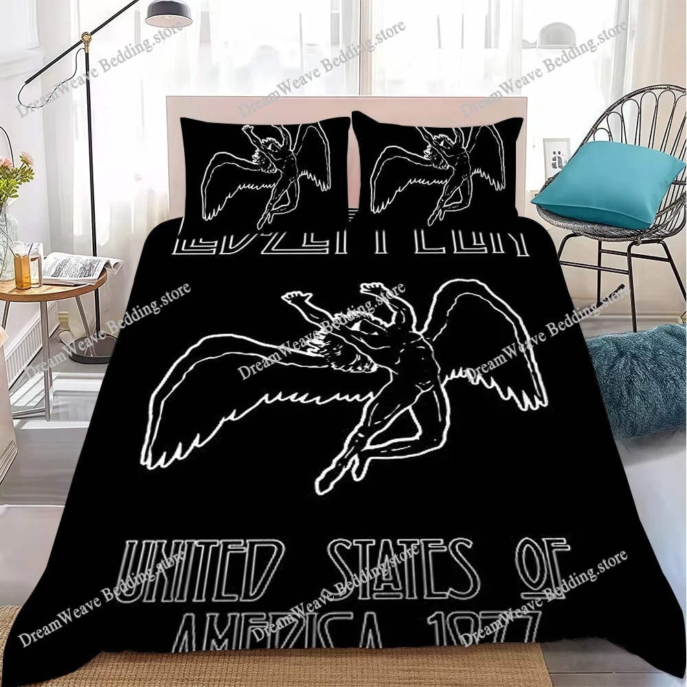 Led Z-Zeppelins Band Duvet Cov - 3D Printing Z Banding reseña y precio