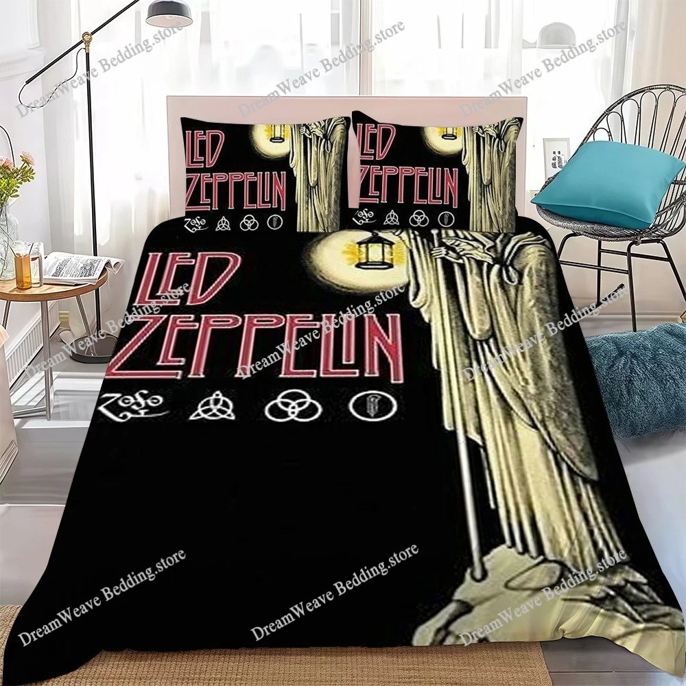 Led Z-Zeppelins Band Duvet Cov - 3D Printing Z Banding reseña y precio