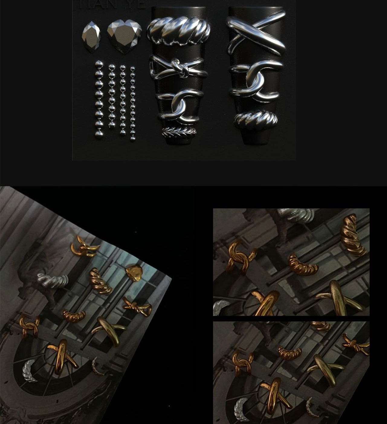 1pc  Metal Ring Mechanical Win - 3D Printing Template reseña y precio