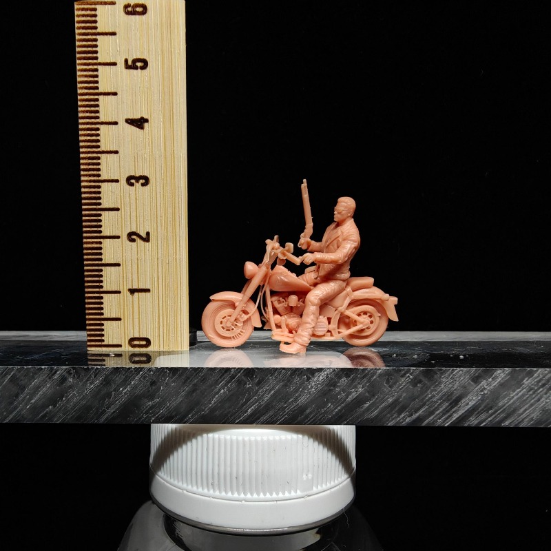 1/64 Scale Miniature Biker Man - 3D Printing Diecast Cars reseña y precio