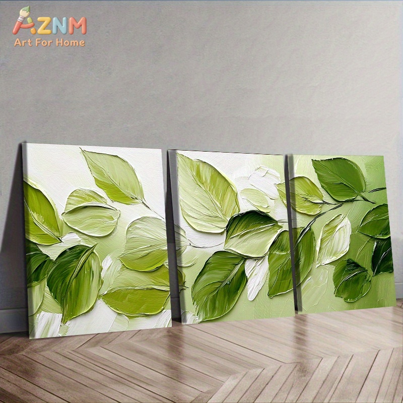 AZNM 3D Textured Green Leaf Im - 3D Printing Wall reseña y precio
