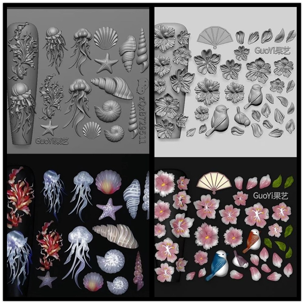 1pc Bowknot Sea  Jellyfish She - 3D Printing Template reseña y precio