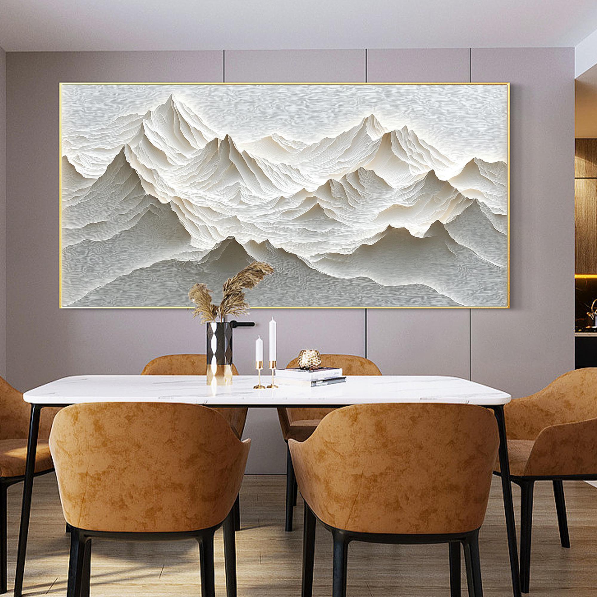 Modern Minimalist Mountain Rel - 3D Printing Wall reseña y precio